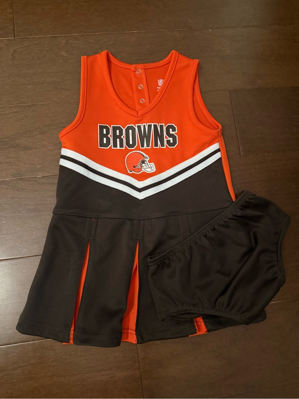 Cleveland Browns Kids Cheer Dress - Orange & Brown